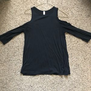 Open shoulder sweater